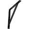 Ekena Millwork Traditional Steel Bracket, Powder Coated Black 2"W x 20"D x 20"H BKTM02X20X20TRPBL - alternate 1